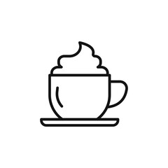 cappuccino icon logo sign vector outline