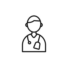 Doctor icon logo sign vector outline