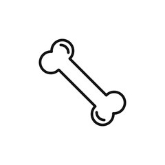 Dog bone icon logo sign vector outline