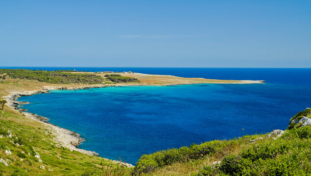 La costa tra punta del Serpe e Baia dell'Orte,Otranto,,Puglia,Italia
