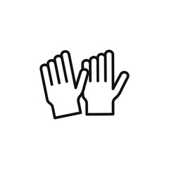Obraz premium Garden gloves icon logo sign vector outline