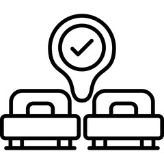 Hotel Room Icon