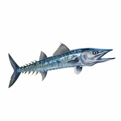 A large fish with a long, pointed snout is swimming in the water