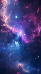 Obraz premium Abstract nebula background - Space galaxy design