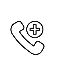 Obraz premium Medical help icon logo sign vector outline