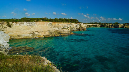 Fototapeta premium Baia Murrune presso Otranto,,Puglia,Italia