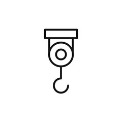 pulley icon logo sign vector outline