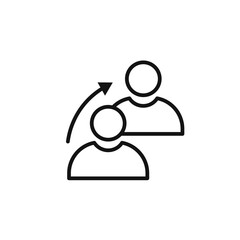 Referrals icon logo sign vector outline