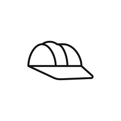 Safety helmet icon logo sign vector outline