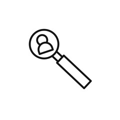 Search for job icon logo sign vector outline