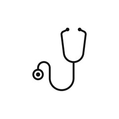stethoscope icon logo sign vector outline