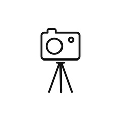 tripod icon logo sign vector outline