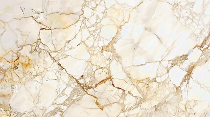 Fototapeta premium High-resolution image of elegant white marble texture with intricate golden veins for interior design, countertops, and architectural surfaces.