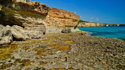 Cala di Grotta Monaca, Otranto,,Puglia,Italia