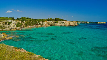 Cala di Grotta Monaca, Otranto,,Puglia,Italia