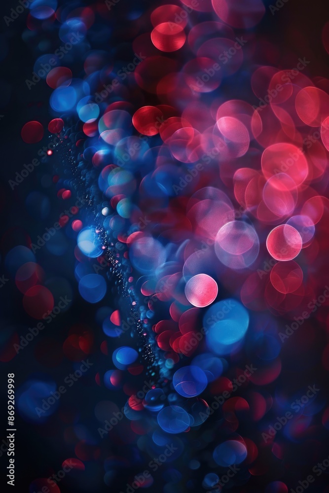 Poster Close-up view of a cell phone with a blurred background, suitable for technology or daily life scenarios