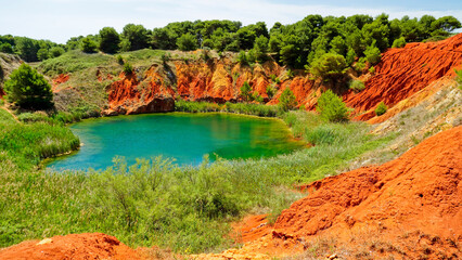 cava di bauxite,Otranto,,Puglia,Italia