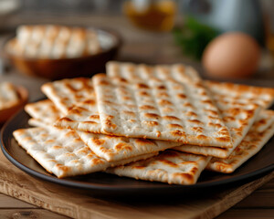 Family Breaking Matzo Together at the Seder A Passover Symbolic Gesture Captured in Heartwarming Images, Tradition, Unity, and Faith Celebrated Through the Timeless Act of Sharing Matzo