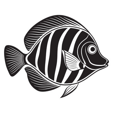 recommend clip art: illustration of a vector tang fish 