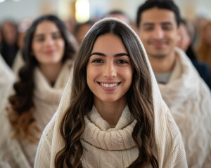 Joyous Passover Celebration with Group of People Singing Traditional Hymns and Creating Beautiful Music for a Memorable Seder Night Experience the Spirit and Culture of Passover