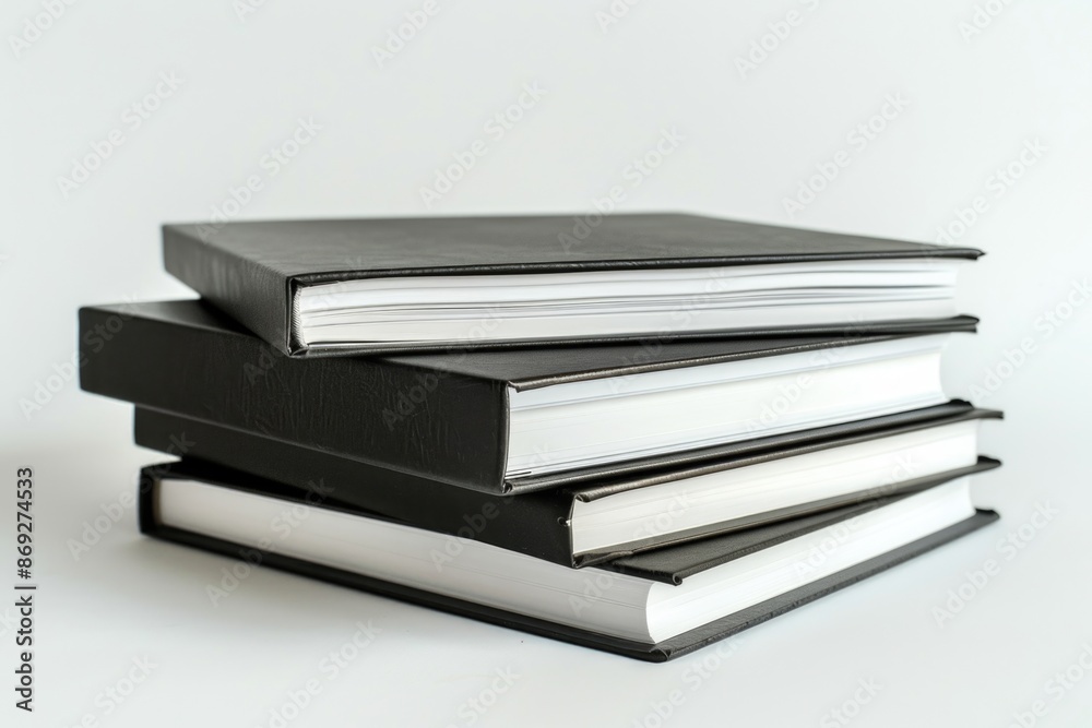 Aufkleber a collection of books stacked high, great for representing knowledge and learning