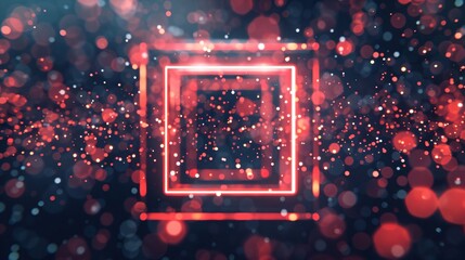 Black Friday Marketing Banner with Square and Rectangle Designs