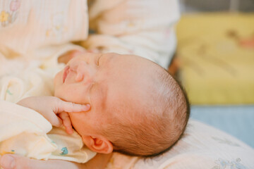 1-month-old newborn girl