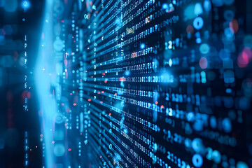 digital background is ideal for technological operations, neural networks, AI, data transmission, encryption, digital archives, audio and visual representations, and scientific research.