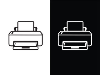 Printer Silhouette Vector illustration.