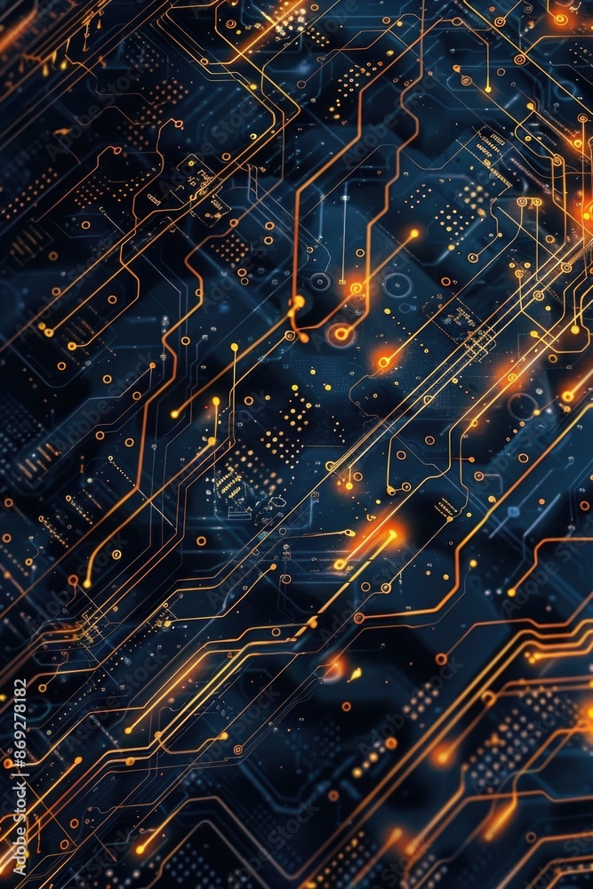 Aufkleber A detailed view of an electronic circuit board, ideal for use in technology and electronics-related contexts