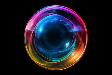 abstract background with The source of colored light