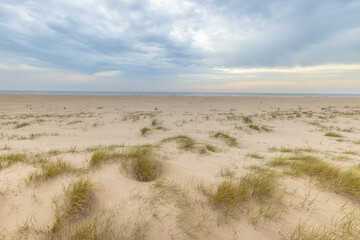 Outlook over Coastal Dunes at North Sea