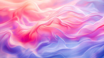 Obraz premium Pastel colored fabric flowing and forming abstract shapes