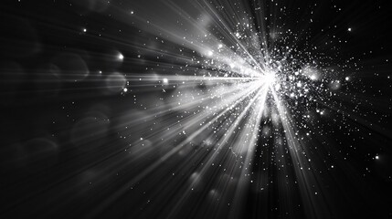 Black Background with Light Flare Effect