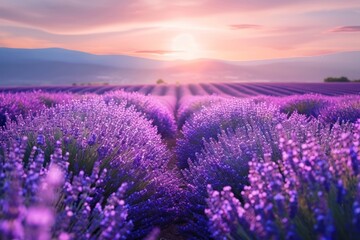 Fototapeta premium Lavender lavender field agriculture.