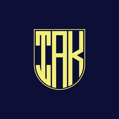 iak letter logo design