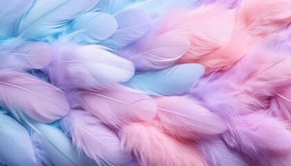 Soft down feather texture in fluffy layers.