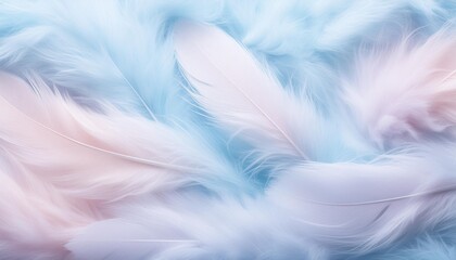 Obraz premium Soft down feather texture in fluffy layers.