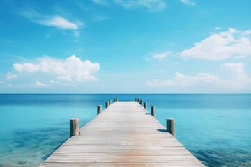 Dock background sky sea outdoors.