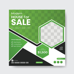 Modern corporate editable elegant and creative real estate social media post template. colorful and square social media banner template design.