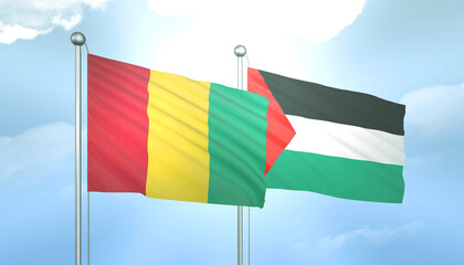 Palestine and Guinea Flag Together A Concept of Relations