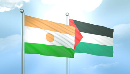 Palestine and Niger Flag Together A Concept of Relations