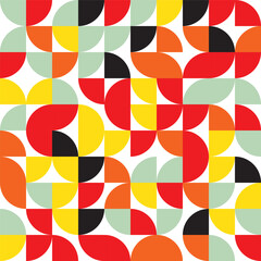 Abstract Geometric Pattern generative computational art illustration, Colourful easy pattern eps10