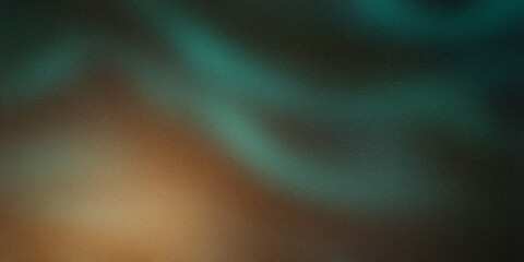 Abstract gradient with vibrant teal and warm brown tones, blending seamlessly. Ideal for calming and natural background designs
