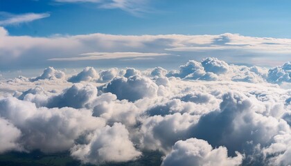 Abstract cloud formations in the sky.