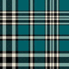 plaid tartan seamless repeat pattern. This is a black, off white, green checkered plaid vector illustration. Design for decorative,wallpaper,shirts,clothing,tablecloths,wrapping,textile,fabric,texture