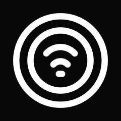 White Gift Box with Red Ribbon Outline