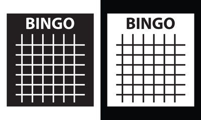 Bingo board icon. Lottery tickets sign. Lotto bingo cards symbol. flat style. Vector illustration. EPS 10