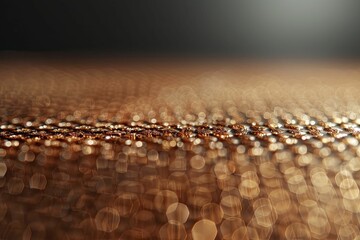 Obraz premium Copper metallic surface with detailed texture, shiny and reflective