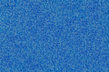 A surface made of blue wool felt fabric, carpet, raw fabric with micro details, photographed from above top, used for background wrapping 3D models, free space for text. Handmade, designed textile